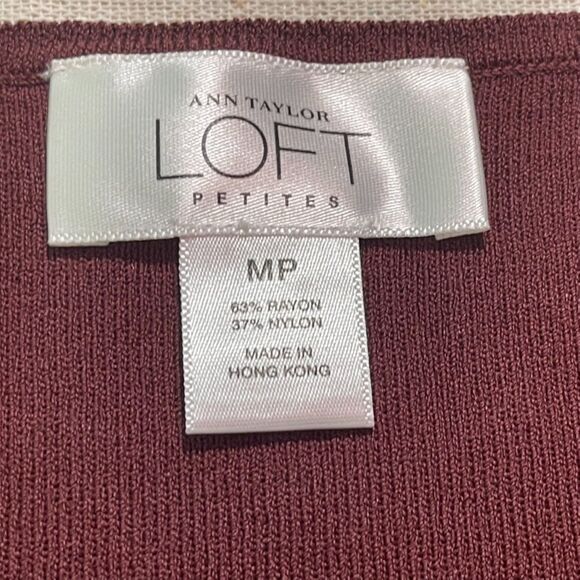 Ann Taylor Loft | Vintage y2k Brown Beaded Surplice Tank | MP - Picture 4 of 6